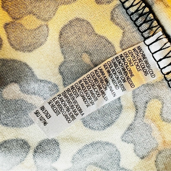 Just Be Women’s Sz Large Brown &Black Leopard Print Faux Wrap Bodycon Mini Dress - Picture 5 of 5